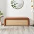 Tammy Faux Leather Storage Bench, Vintage Cider by New Pacific Direct