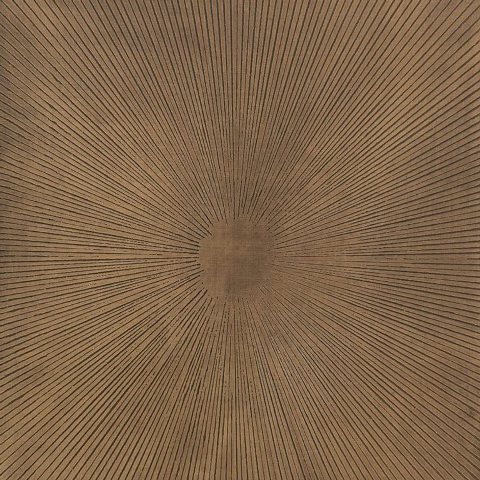 Sunburst Cabinet Nightstand-Aged Brass by FOUR HANDS