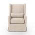 Swivel Wing Chair In Jette Linen by FOUR HANDS