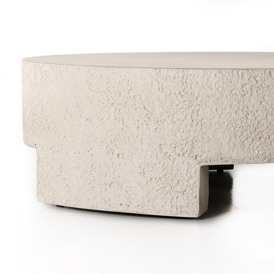 Kember Outdoor Coffee Table In Blanc White by FOUR HANDS
