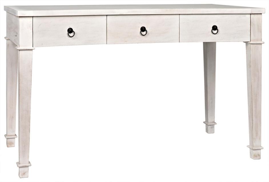 Curba Desk, White Wash by Noir Furniture