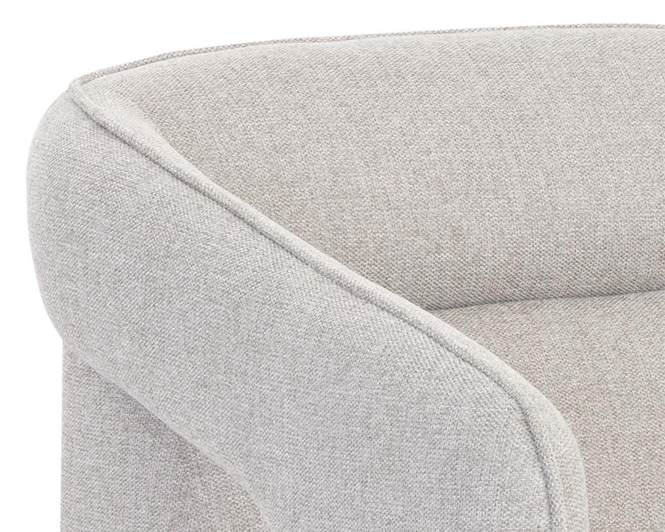 Kendrick Swivel Lounge Chair - Belfast Heather Grey by Sunpan