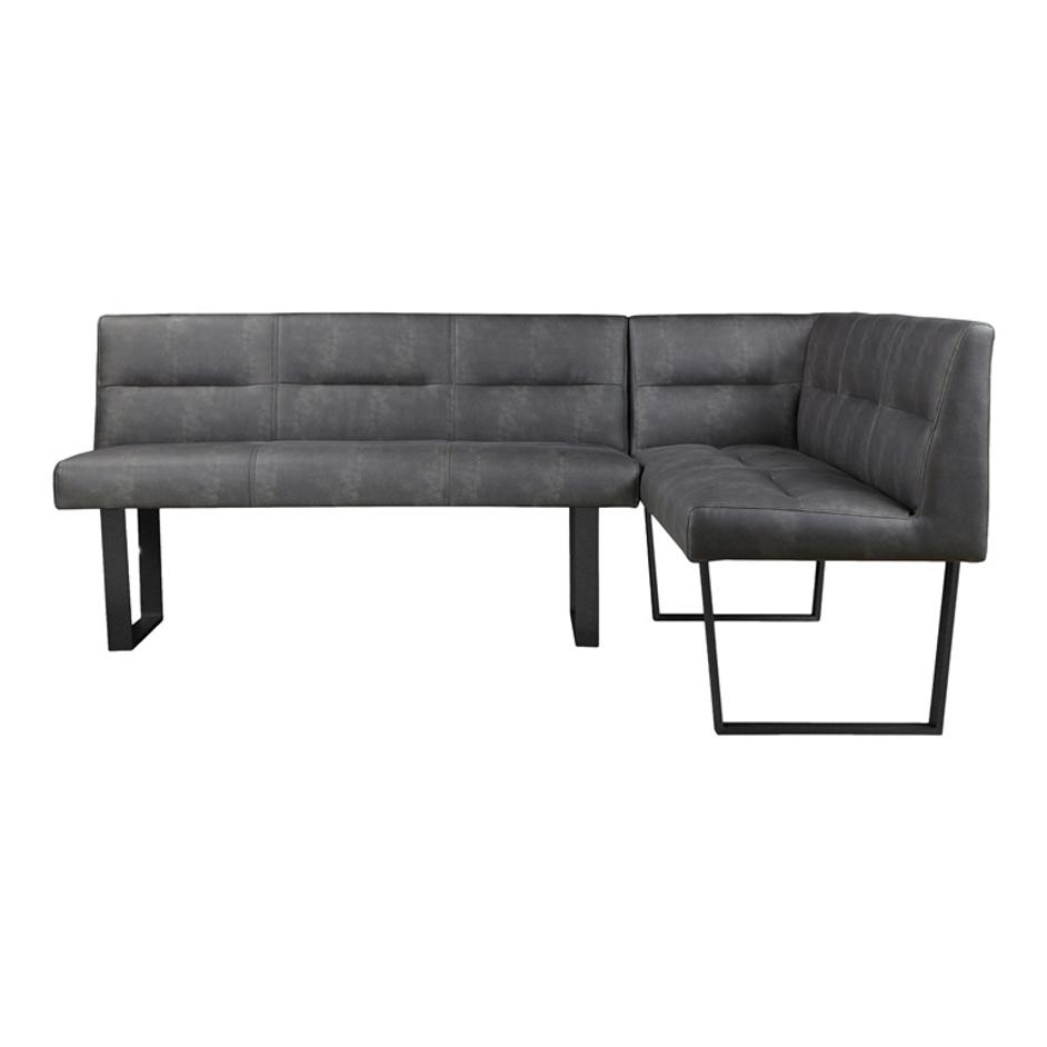 HANLON CORNER BENCH DARK GREY by Moes Home