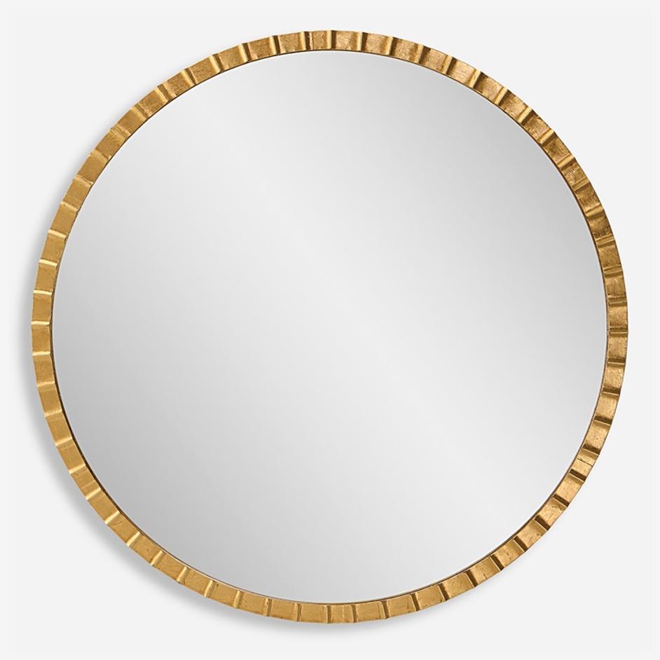 Dandridge Gold Round Mirror by Uttermost