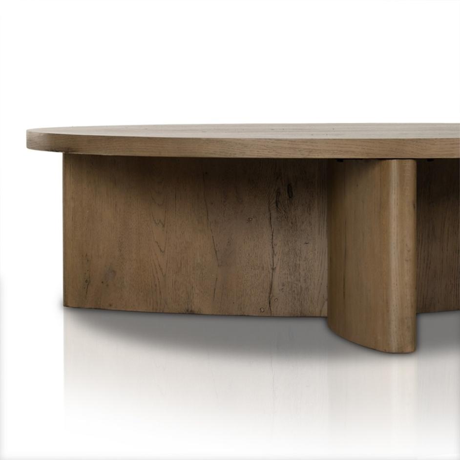 Toli Coffee Table - Rustic Grey Veneer by Four Hands