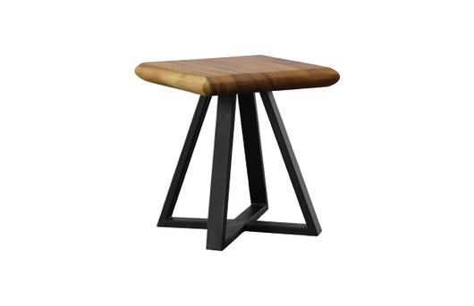 Trapezium Side Table, Black Base by PHILLIPS COLLECTION