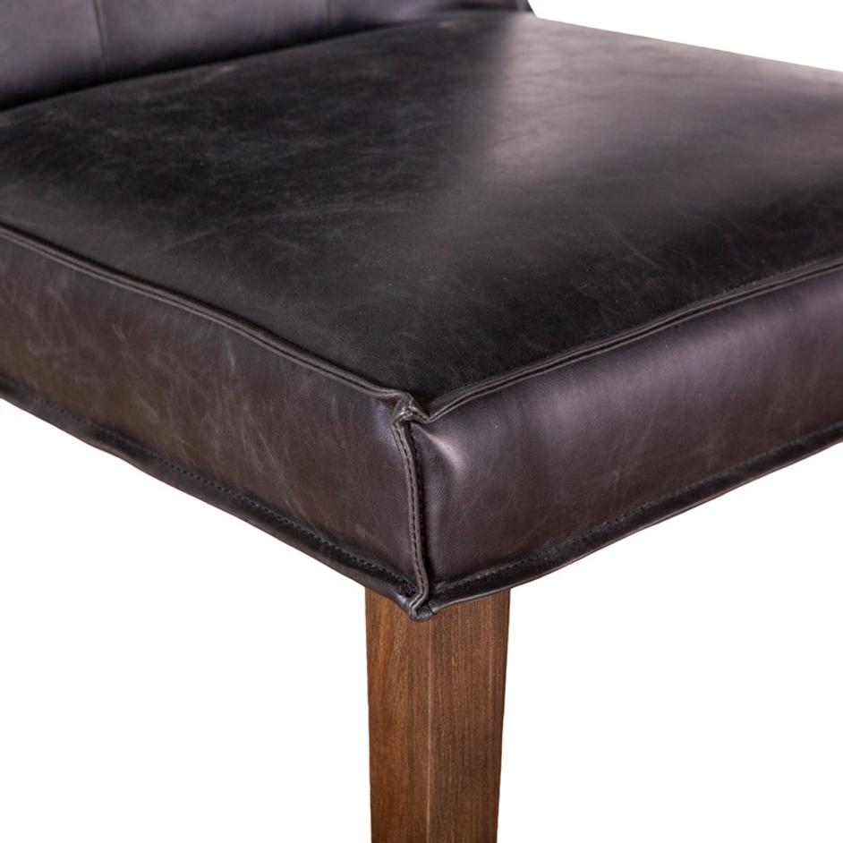 Madison Black Eco-Friendly Leather Dining Chair by Home Trends & Design