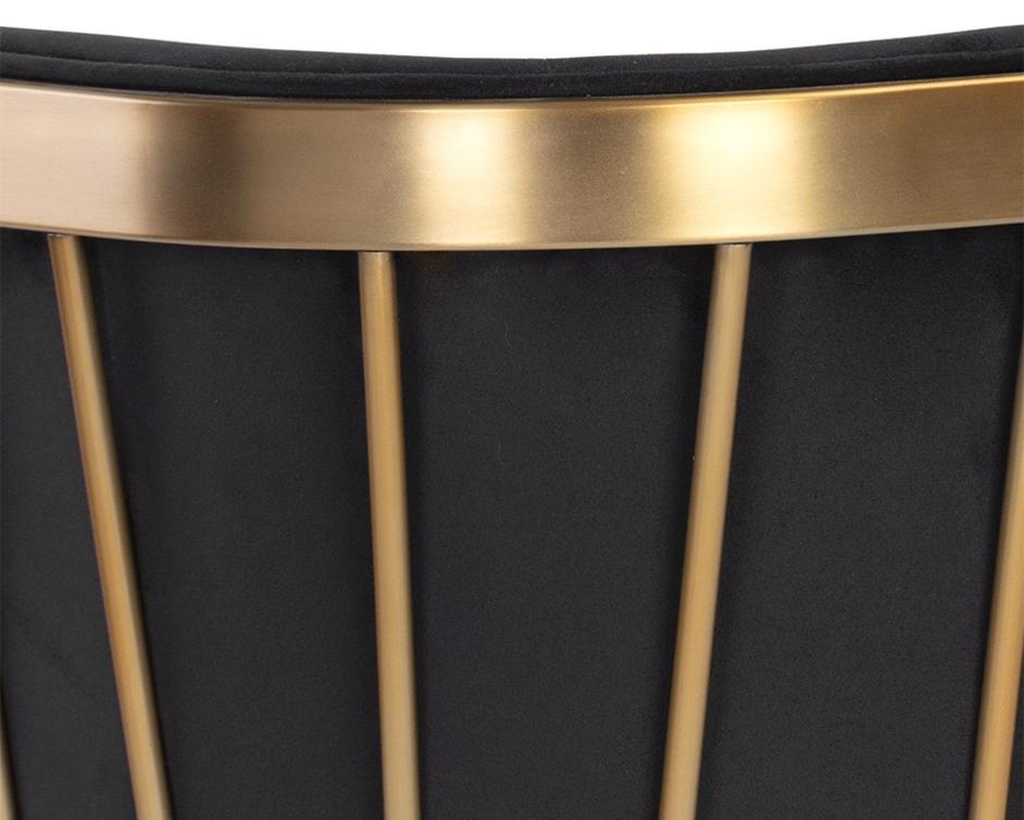 Caily Dining Armchair - Abbington Black by Sunpan