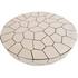 Crazy Cut Coffee Table, SS and Black Grout, Round by PHILLIPS COLLECTION