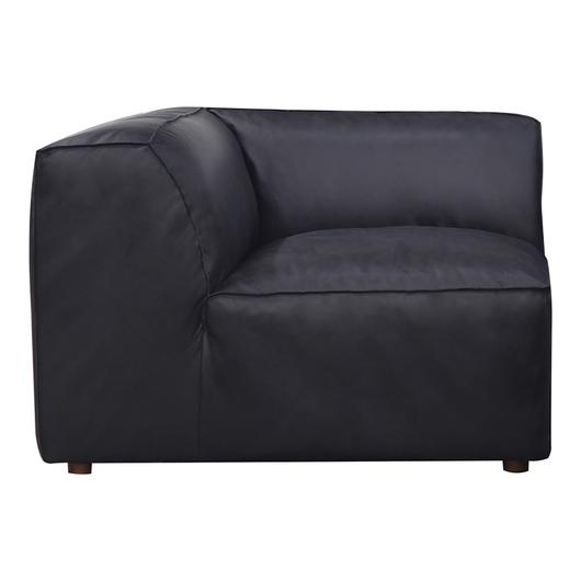 FORM CORNER CHAIR VANTAGE BLACK LEATHER by Moes Home