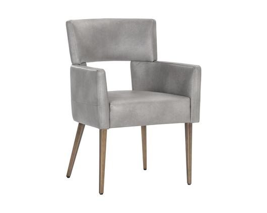 Amerie Dining Armchair - Bravo Metal by Sunpan