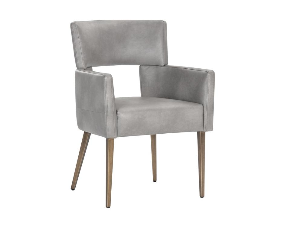 Amerie Dining Armchair - Bravo Metal by Sunpan
