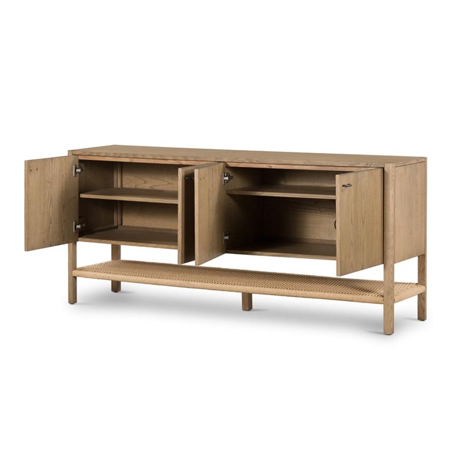 Zuma Sideboard In Dune Ash by FOUR HANDS