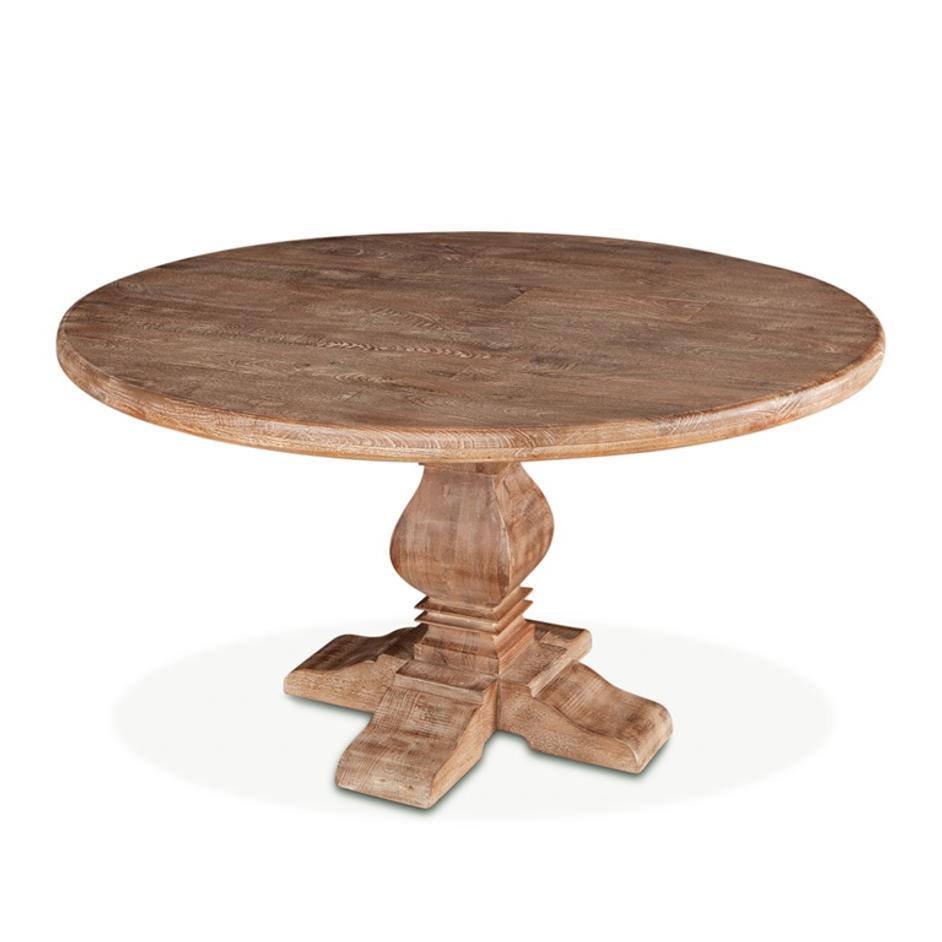 San Rafael 48" Round Dining Table Antique Oak by Home Trends & Design