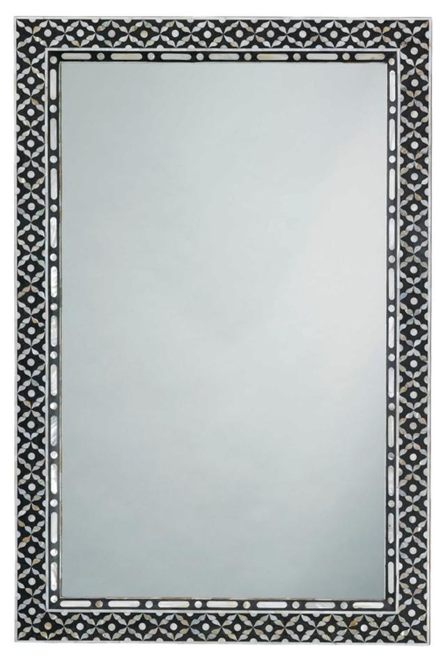Evelyn Mother of Pearl Rectangle Wall Mirror by Jamie Young