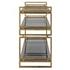 Stacked Up Gray Glass Console Table by Uttermost