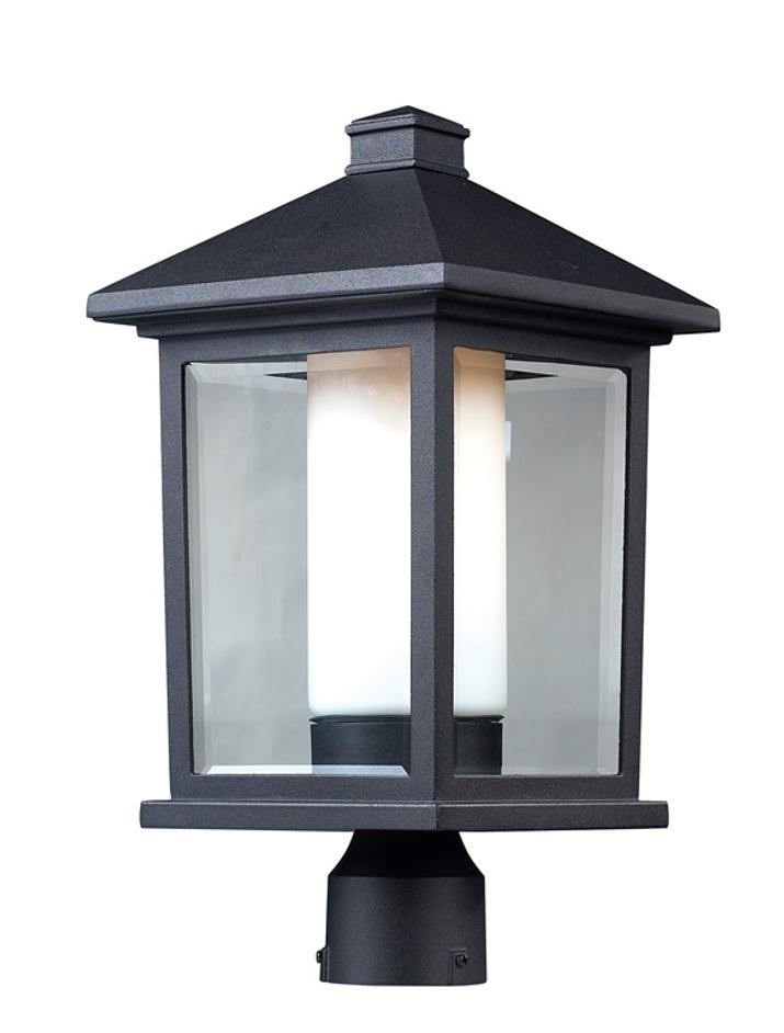 Mesa Outdoor Post Light in Black Finish by Z-Lite