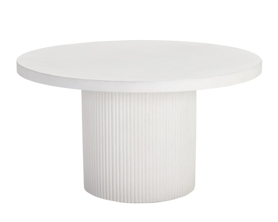NICOLETTE DINING TABLE - WHITE - 55" by Sunpan