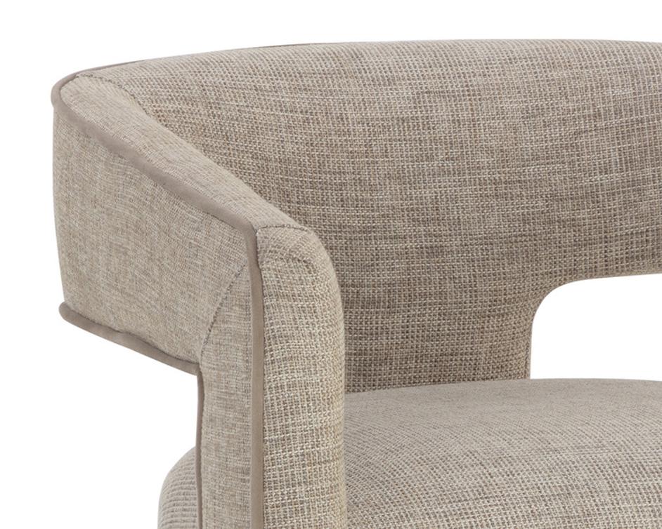 KRASNER DINING ARMCHAIR - RHAPSODY SAND by Sunpan