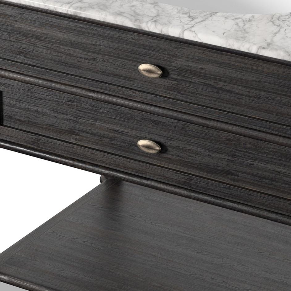 Toulouse Single Vanity - Satin Black Veneer by Four Hands