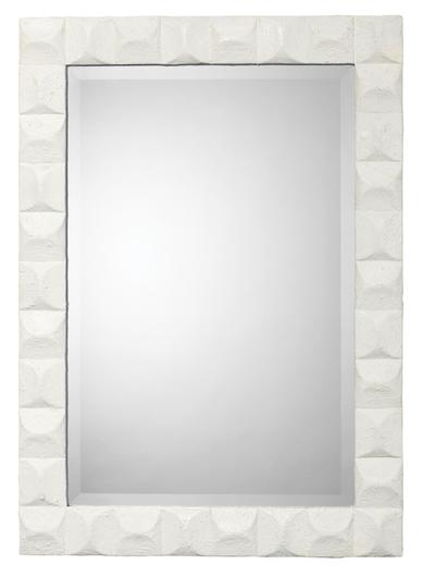 Astor Plaster Wall Rectangle Mirror, White by Jamie Young