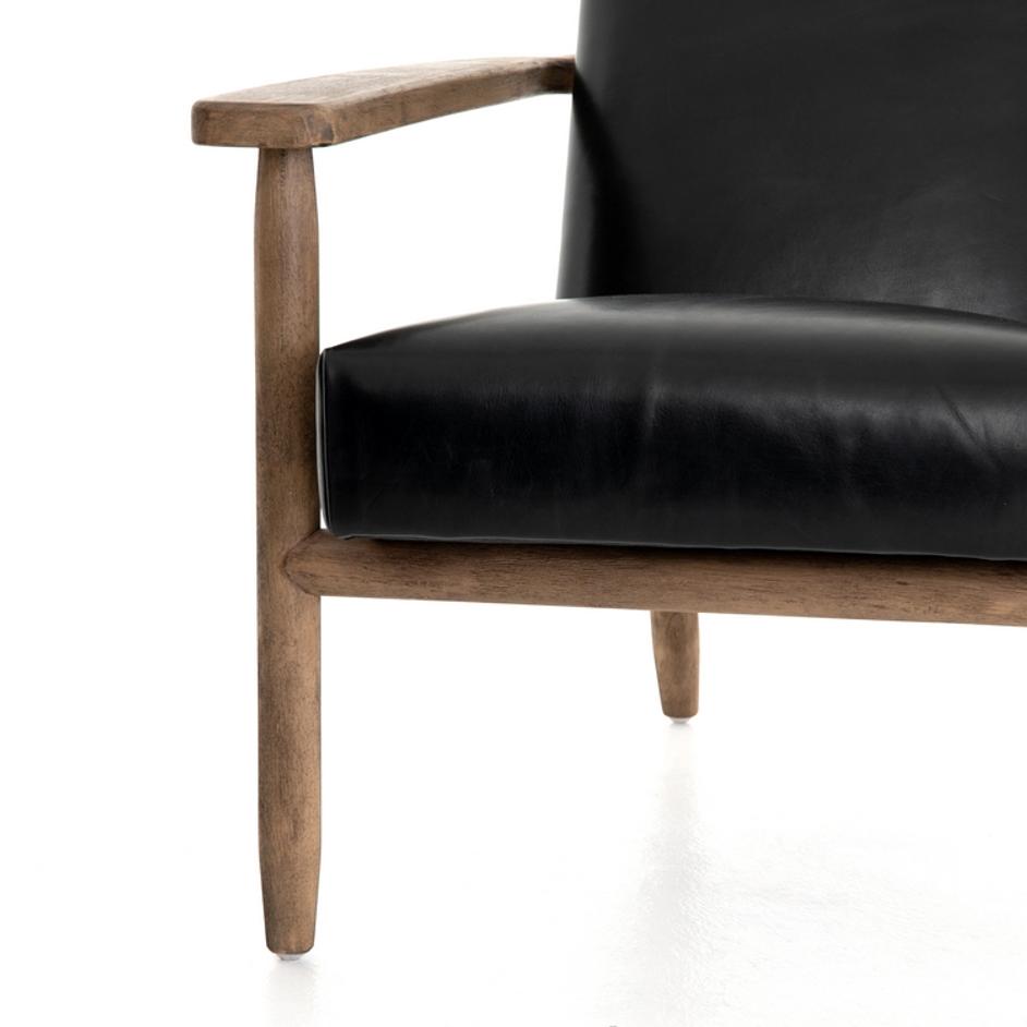 Arnett Chair In Dakota Black by FOUR HANDS