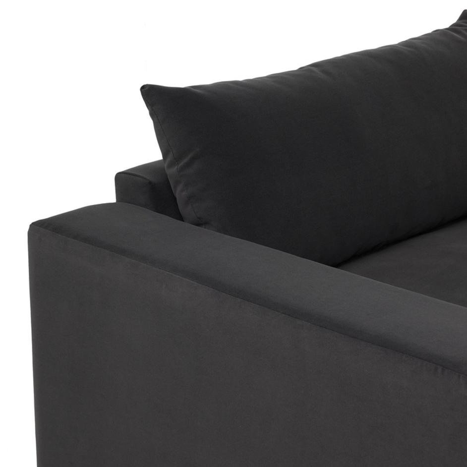 Grant 5 Piece Sectional With Arms In Crypton Henry Charcoal And Espresso by Four Hands