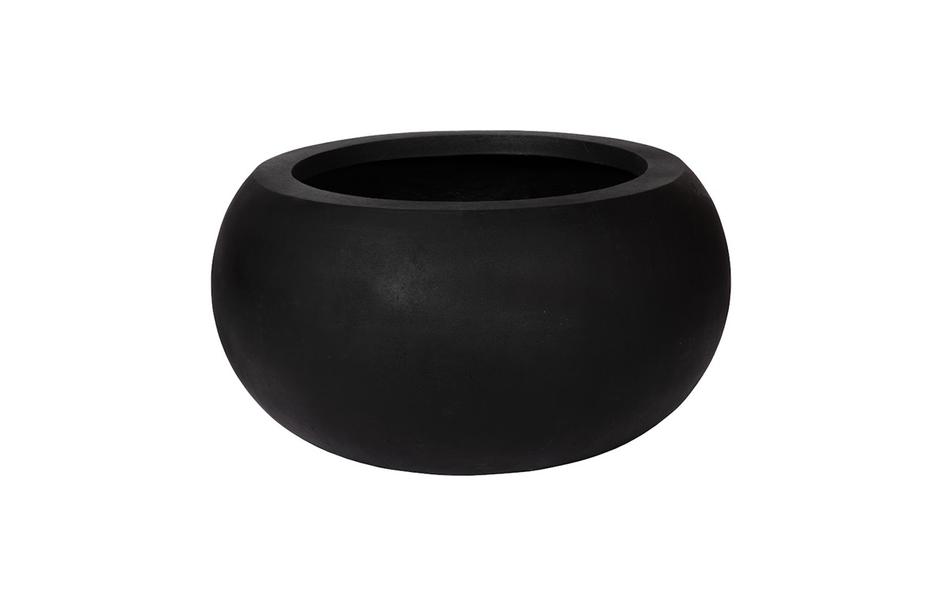 Rounded Planter, Large, Black by Phillips Collection
