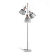 Hentz Three Light Floor Lamp - Silver by GALLA HOME