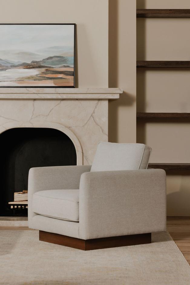 Vernon Accent Chair Grey by Moes Home