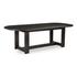 Glenn Oval Dining Table Dark Brown by Moes Home