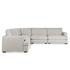 Ludwig Upholstered 5pc Sectional Ivory by Classic Home