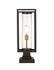 Dunbroch 1 Light Outdoor Pier Mounted Fixture in Deep Bronze + Outdoor Brass Finish by Z-Lite