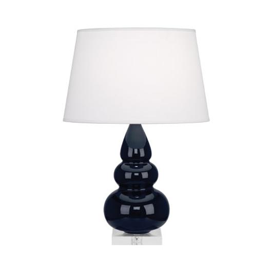 Midnight Small Triple Gourd Accent Lamp by Robert Abbey