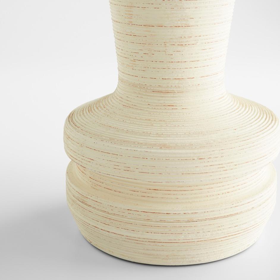 Taras Vase | White-Medium by Cyan Design