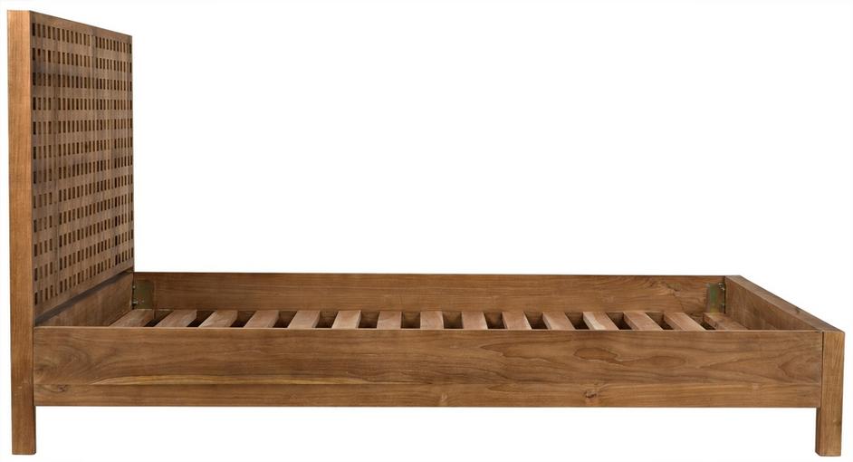 Quinnton Bed, Queen, Teak by Noir Furniture