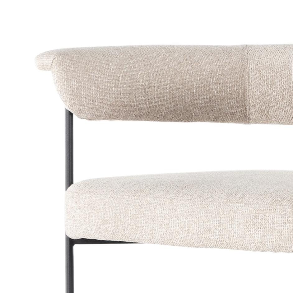 Carrie Stool In Light Camel In Counter by FOUR HANDS