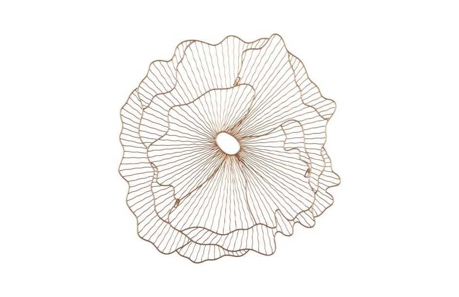 Poppy Flower Wall Art, Copper, Small by PHILLIPS COLLECTION