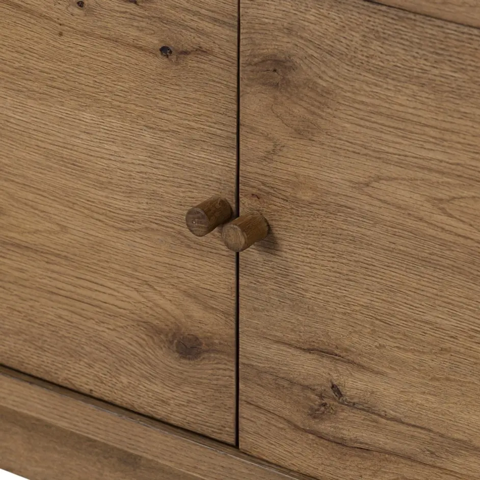 Bergstrom Media Console - Warm Natural Oak Veneer by Four Hands