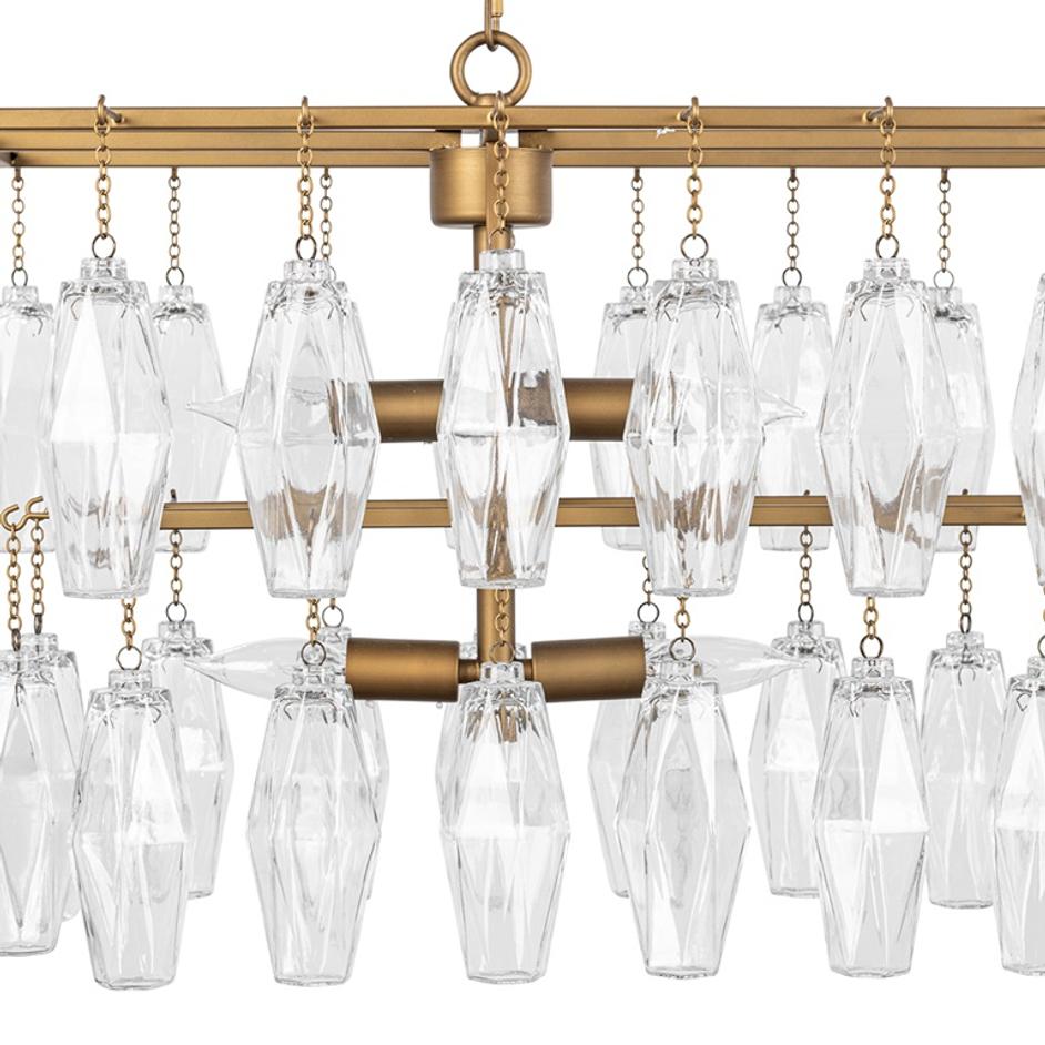 Tressia Chandelier Brass by Classic Home