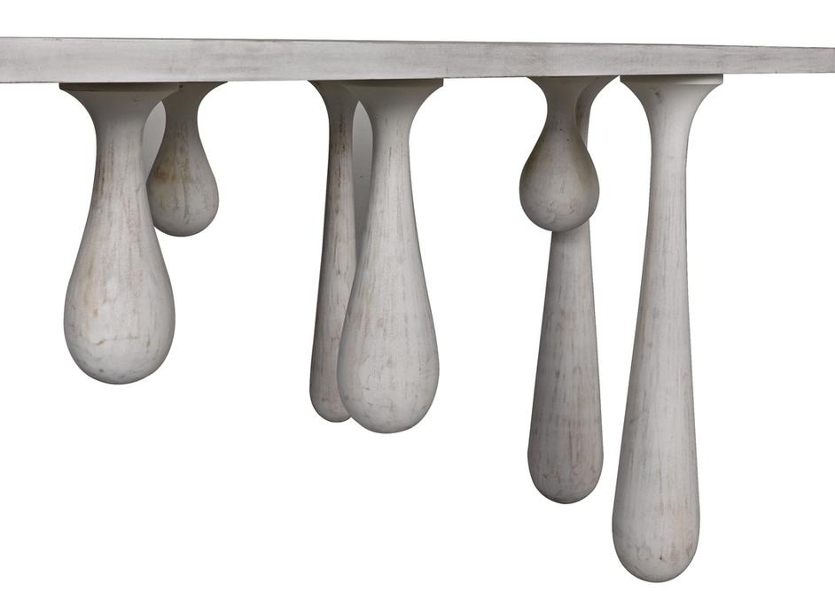 Drop Console, White Wash by Noir Furniture