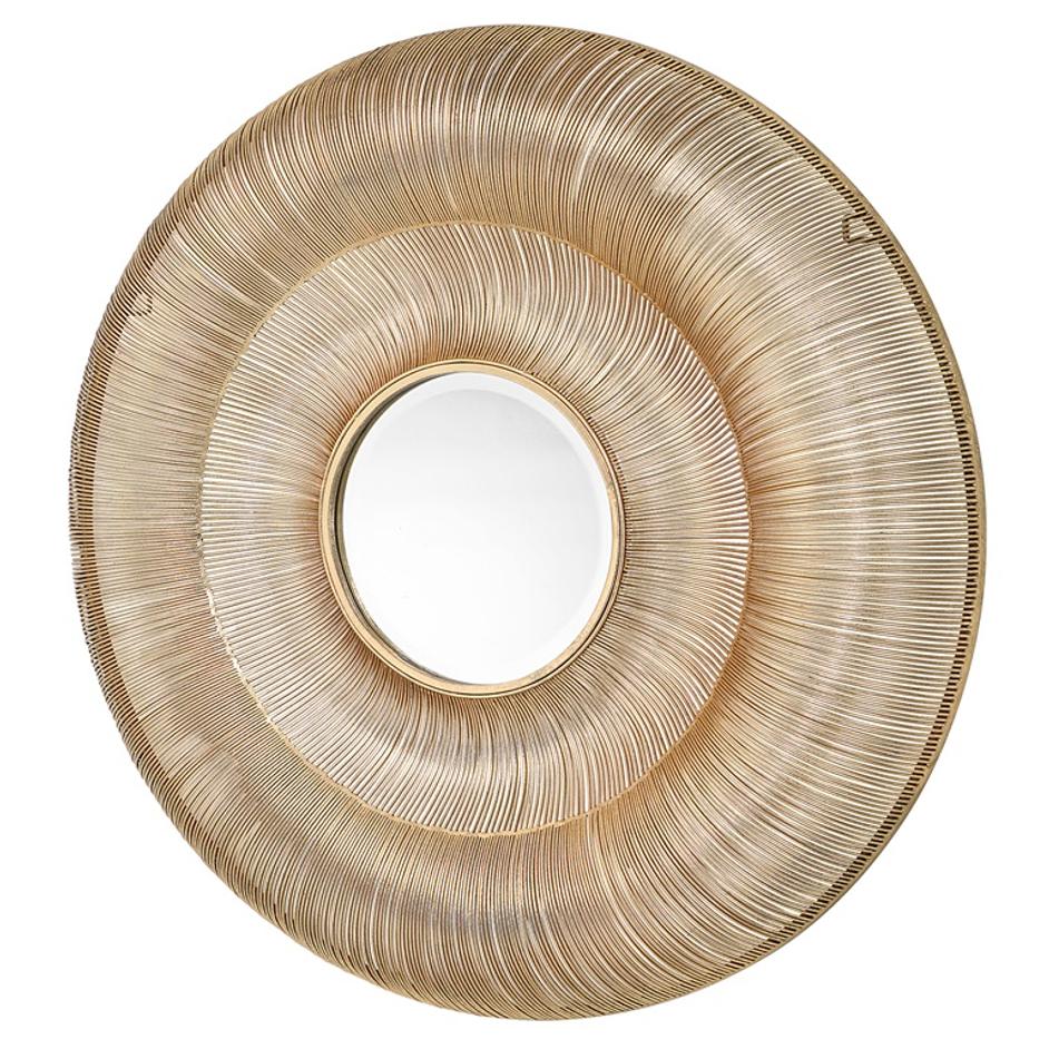 Bauble Round Gold Mirror by Uttermost