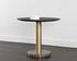 Monaco Bistro Table - Gold - Grey Marble / Charcoal Grey - 35.5" by Sunpan