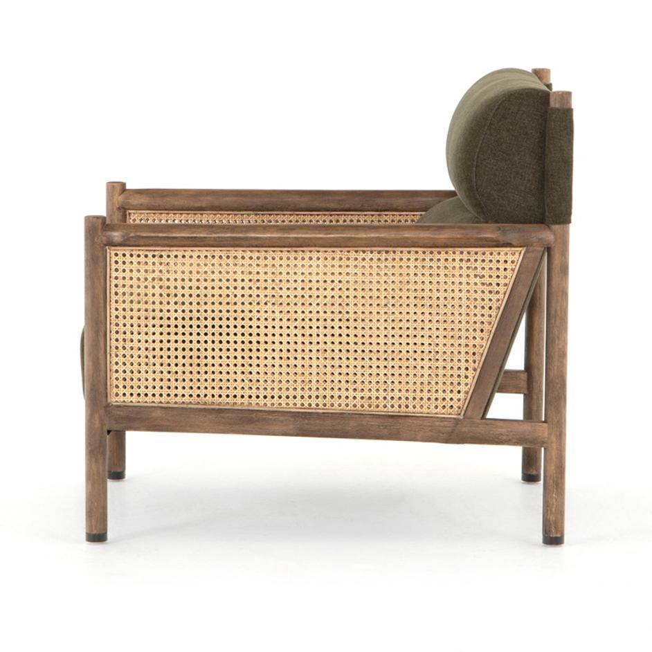 Kempsey Chair In Sutton Olive by FOUR HANDS