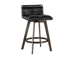 Arizona Swivel Counter Stool - Castillo Black by Sunpan