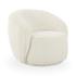 Adley Plush Swivel Chair - Vanilla by Classic Home