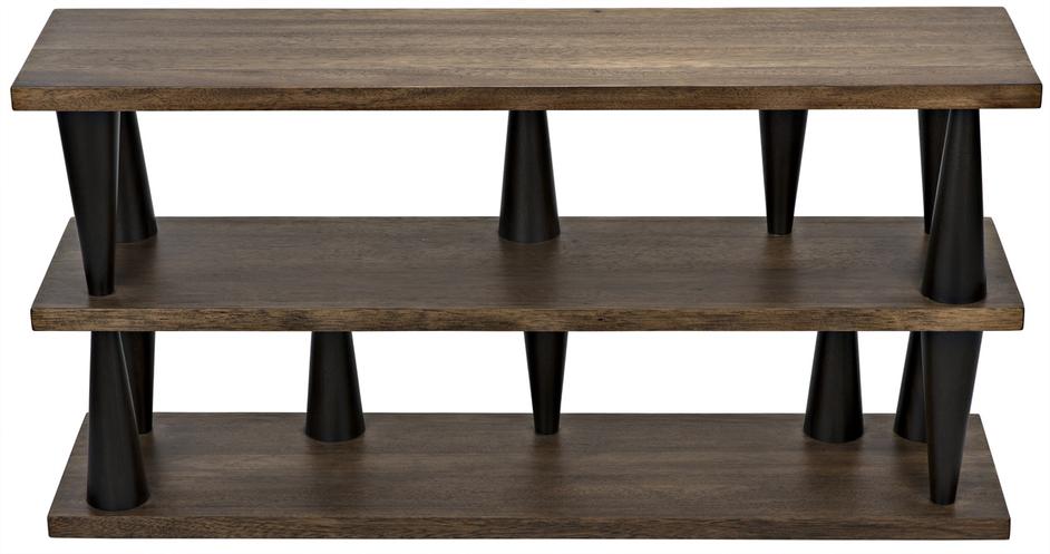 Mood Console, Ebony and Dark Walnut by Noir Furniture