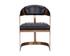 BEAUMONT DINING ARMCHAIR - ANTIQUE BRASS - CANTINA BLACK by Sunpan