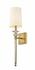 Ava 1 Light Wall Sconce in Rubbed Brass Finish by Z-Lite