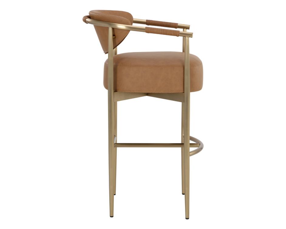 HELOISE BARSTOOL - MILLIKEN COGNAC by Sunpan